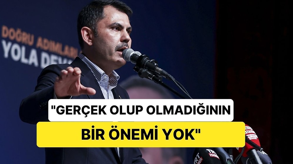 Bakan Kurum da Montaj Görüntüleri Savundu