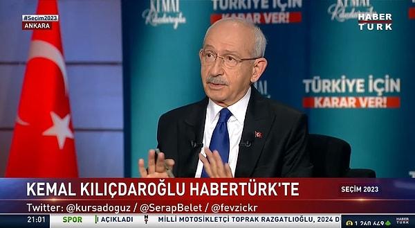 Cumhurbaşkanı adayı Kemal Kılıçdaroğlu, CHP Genel Merkezi'nde Fevzi Çakır, Serap Belet ve Kürşad Oğuz'un sorularını yanıtladı.
