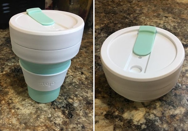 16. Многоразовая складная кофейная чашка.