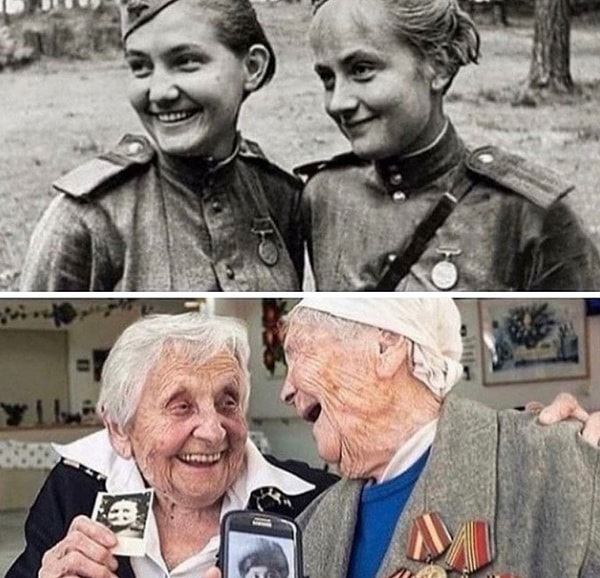 5. Лучшие подружки со временем Великой Отечественной войны