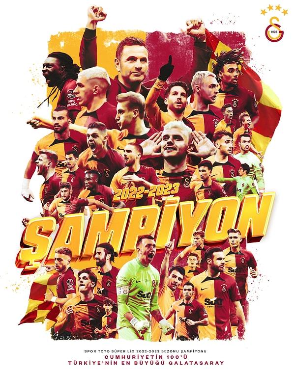 Geçtiğimiz saatlerde Ankaragücü'yle oynadığı maçı 4-1 yenen Galatasaray, 5 Ağustos 2022'de başlayan Süper Lig 2022-23 sezonunun şampiyonu oldu!