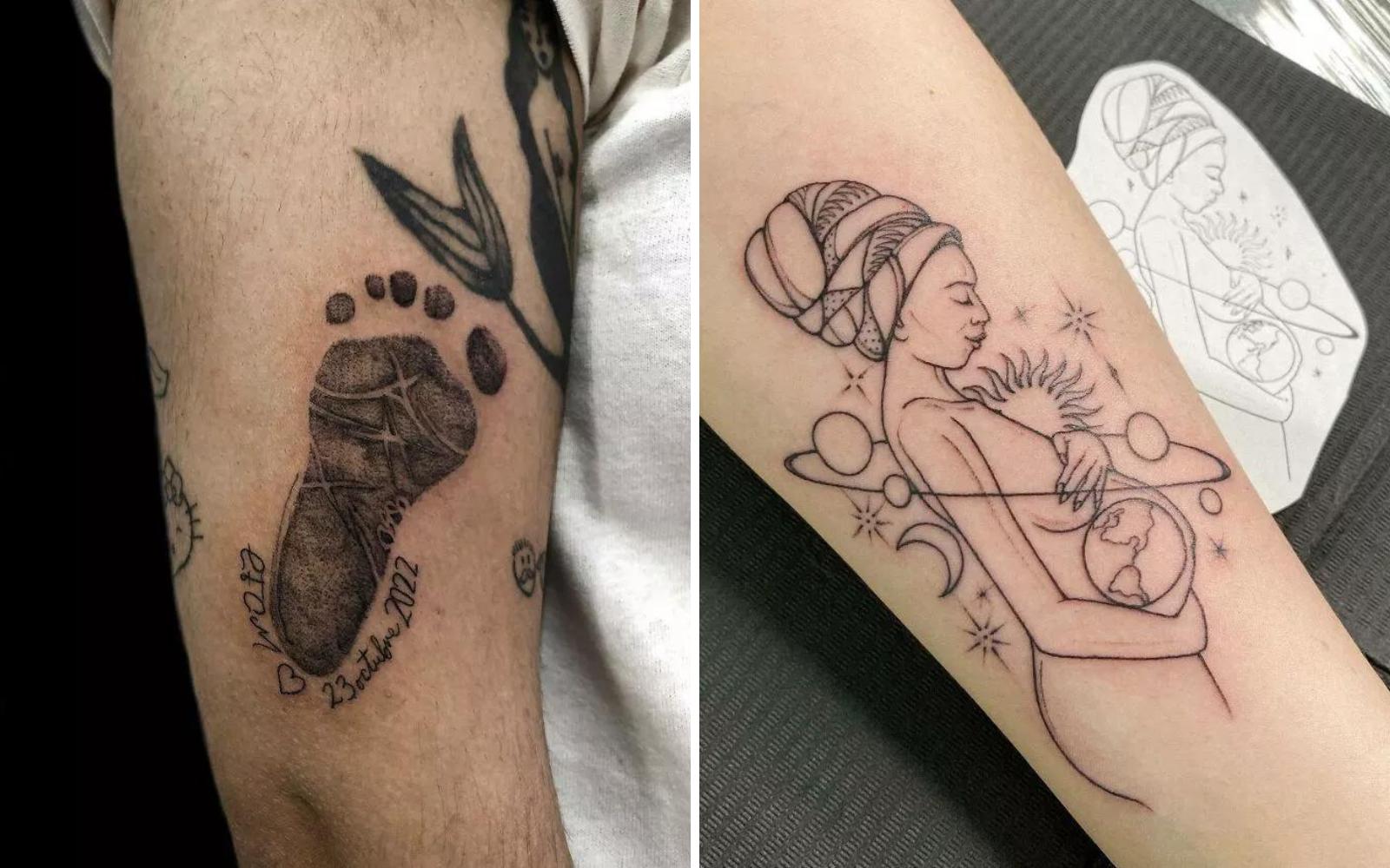 40 красивых идей татуировки для мамы, чтобы отметить прочную связь матери и ребенка