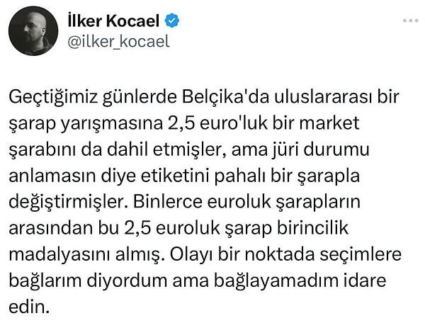 Twitter'da @ilker_kocael adlı bir kullanıcının bu enteresan durumu anlatan bir tweet paylaşınca 👇 sosyal medya kullanıcıları tepkisiz kalamadı tabii!