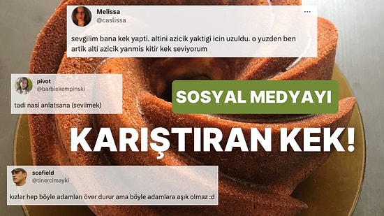 Erkek Arkadaşının Yaptığı Hafif Yanık Keki Afiyetle Yiyen Kullanıcı Twitter'ı Kıskançlık Krizine Soktu