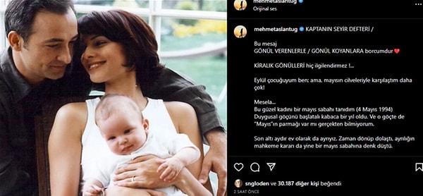Boşanma sonrasında duygularını dile getiren Aslantuğ Instagram sayfasından bir not paylaşmıştı, daha sonra paylaşımını sildi.