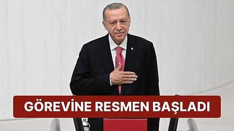 Görevine Resmen Başladı: Yeniden Cumhurbaşkanı Seçilen Erdoğan, Meclis'te Yemin Etti