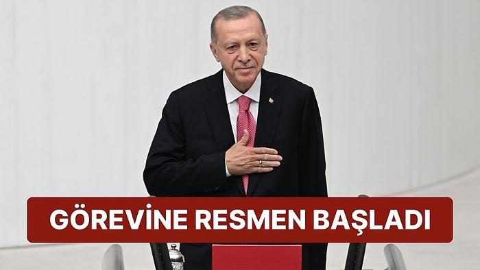 Görevine Resmen Başladı: Yeniden Cumhurbaşkanı Seçilen Erdoğan, Meclis'te Yemin Etti