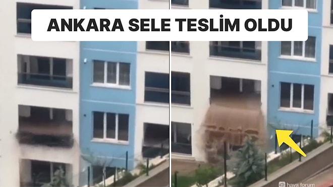 Ankara’yı Sel Aldı: Sel Suları Evin İçinden Geçti