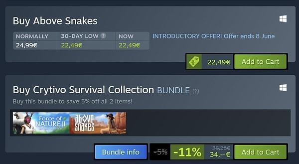 Steam artık bir oyunun son 30 gün içerisindeki en düşük fiyatını da mağaza sayfasında gösterecek.