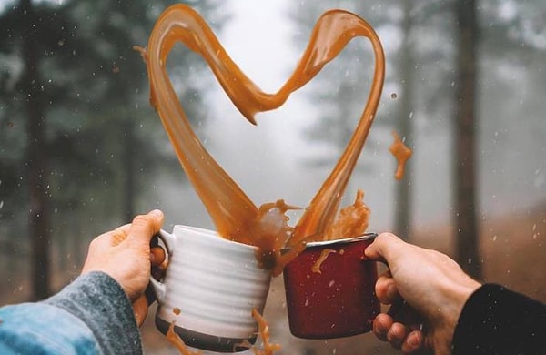 22. Кофейные сердца