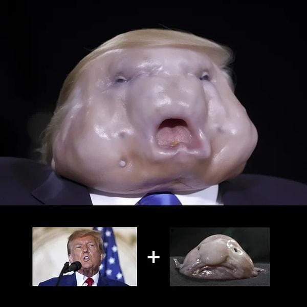 3. Donald Trump ile damla balığının (blobfish) muhteşem karması. 😅