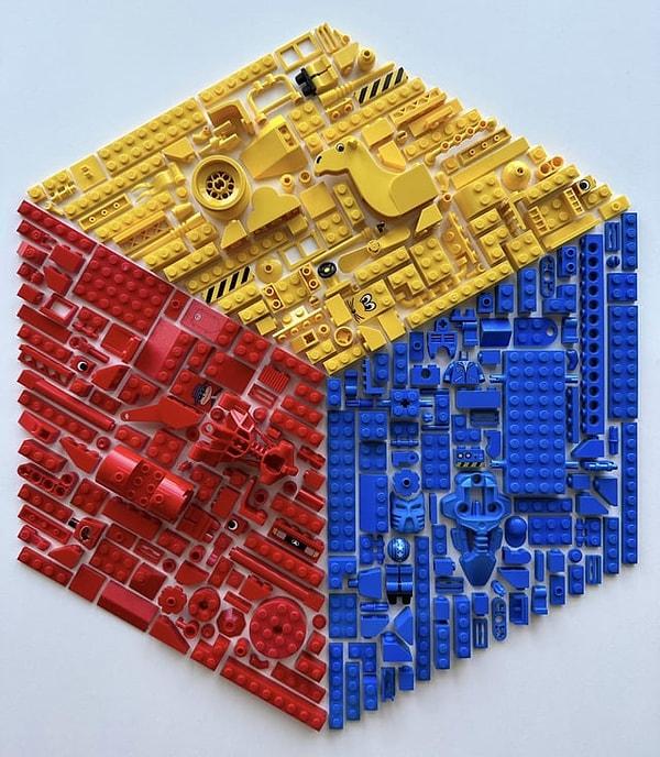 15. Legoları sadece üst üste değil yan yana dizerek de harika işler ortaya çıkabilirsiniz!
