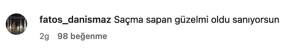 Yeşim Salkım'a gelen yorumlardan biri de buydu... 👇