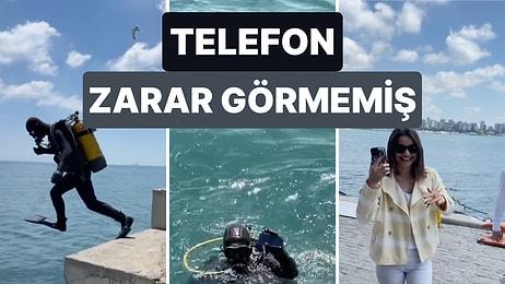 Bir Dalgıç Çağırarak Denize Düşen Telefonunu Herhangi Bir Zarar Görmeden Kurtarabilen TikTok Kullanıcısı