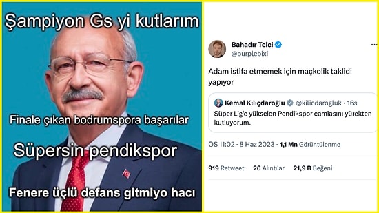 Kamuoyu İstifasını Beklerken Pendikspor'un Şampiyonluğunu Kutlayan Kılıçdaroğlu Mizahtan Kaçamadı