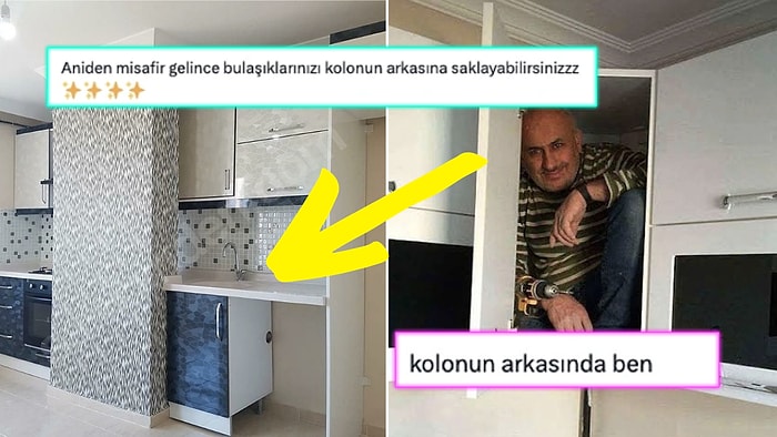 Kirası 30 Bin Lira Olan "Ultra Lüks" Dairenin Mutfağının Mimarisi Ağlanacak Halimize Güldürdü!