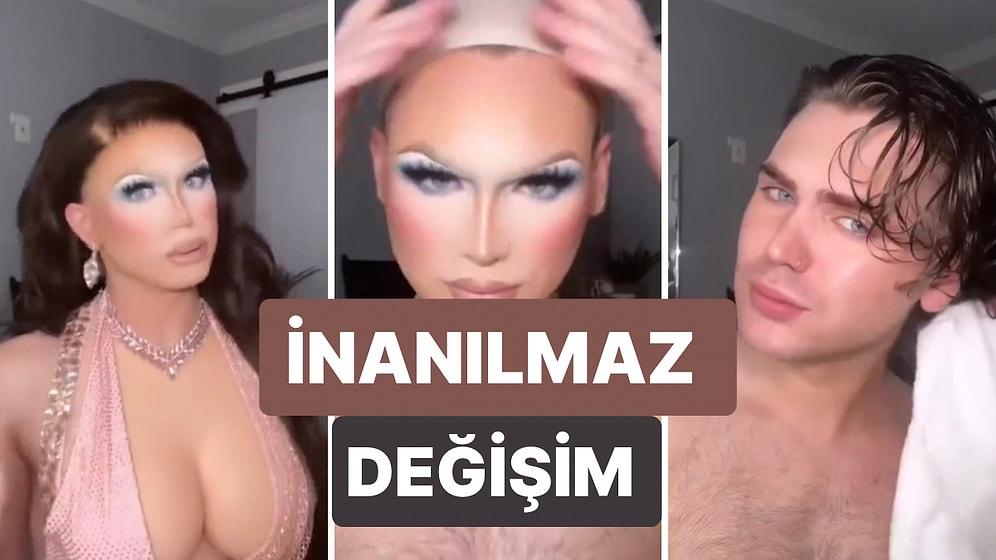 Bir Drag Queen’in Makyajını Sildikten Sonraki Değişimi Sosyal Medyada Viral Oldu