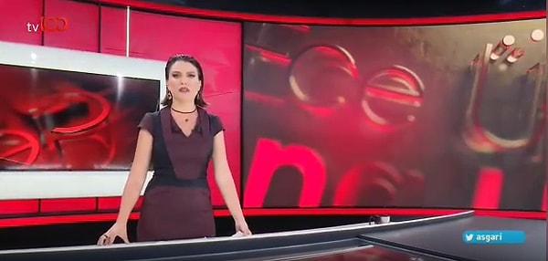 Tv100 Ana Haber Bülteni sunucusu Ece Üner de o Suriyeliye tepki gösterdi.