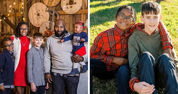 Семья усыновила мальчика после того, как он стал лучшим другом их сына