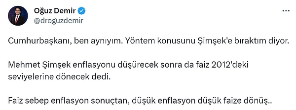 Ekonomistler de açıklamaları sosyal medyada yorumladı.