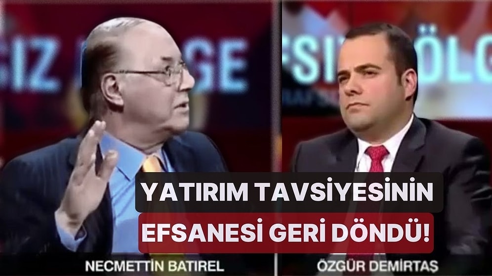 Yatırım Tavsiyesinin Efsanesi Geri Döndü! 'Şakkadanak' Necmettin Batırel'den Altın Tahmini