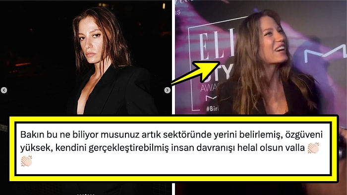 Serenay Sarıkaya, Ay Yapım Gecesi'nde Atıştığı Muhabirin Gönlünü Aldı!