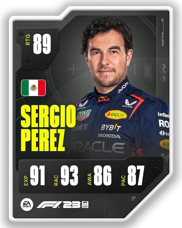 5. Sergio Perez - 89.