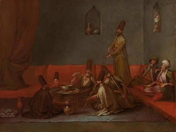 Osmanlı'daki Mevlevi dervişleri ve semazenler gibi çeşitli tarikatlar, Vanmour'un ilgisini çekti ve sanatçı bunları eserlerine dahil etti.