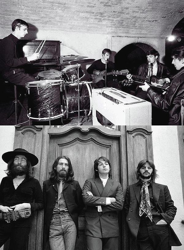 14. The Beatles'ın birlikte bilinen ilk ve son fotoğrafı.