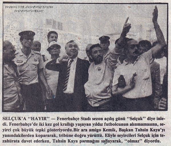 Tahsin Kaya, 1986 yılında Fenerbahçe Spor Kulübü'nün başkanı olarak görev almaya başladı.