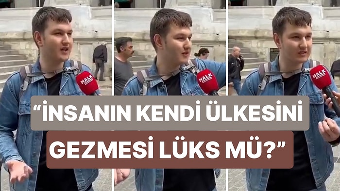 Sokak Röportajında Konuşan Gençten Ders Niteliğinde Sözler: “İki Hafta Tatil Yapmak Hakkın Değil mi?”