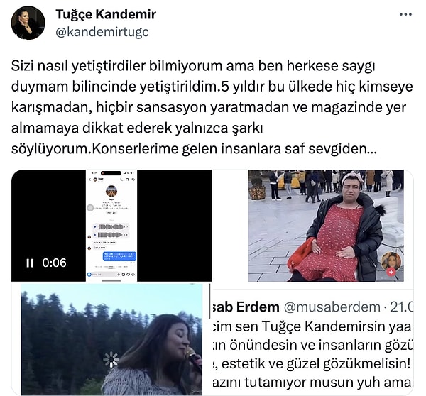 Kandemir, kendisine sosyal medya üzerinden gelen mesaj ve yorumları bu şekilde ifşa etti 👇