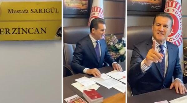 Milletvekili seçilmesinin ardından meclisteki odasından ilk videosunu paylaşan Sarıgül'ün bu videosu da gündem oldu.