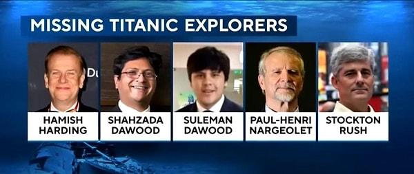 Titan adındaki denizaltıyla 5 kişi 8 gün sürecek bir tura çıkacaktı. Bu tur için de kişi başı da 250 bin dolar talep edilmişti.