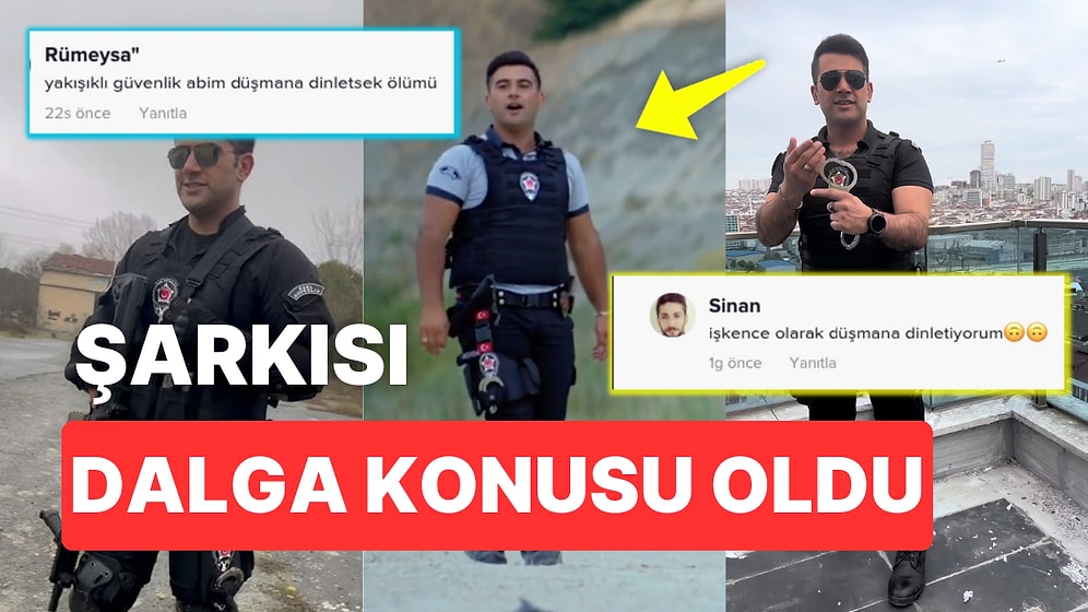 TikTok Fenomeni Yakışıklı Güvenliğin Çıkardığı Şarkı "Ah Sana Vah Sana" Dedirtti