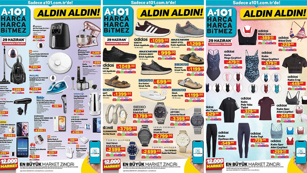 A101'e Seiko Saat Geliyor! 29 Haziran 2023 A101 İnternete Özel Aldın Aldın Kataloğu