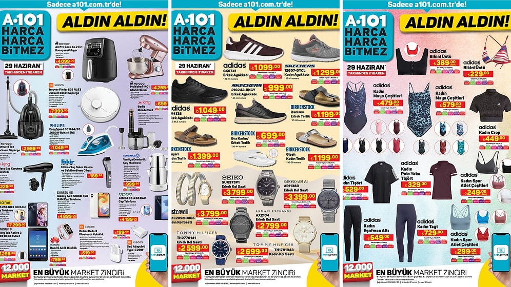 A101'e Seiko Saat Geliyor! 29 Haziran 2023 A101 İnternete Özel Aldın Aldın Kataloğu