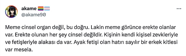 Ardından da memenin cinsel olup olmadığıyla ilgili bir tartışma başladı.