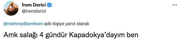 Mesela kendisi hakkında atılan bu tweet karşısında verdiği cevap epey konuşulmuştu...