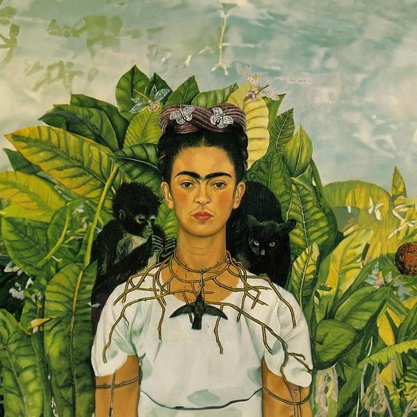 7. Dikenli Kolye ile Otoportre, Frida Kahlo (1940)