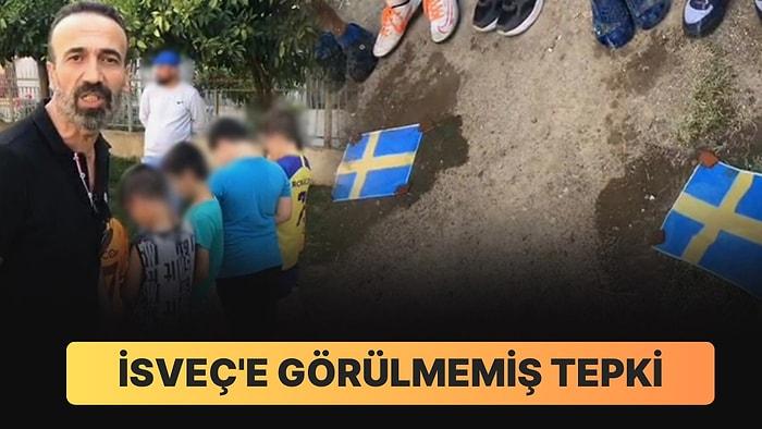 İsveç’e Görülmemiş Tepki: Çocuklar Bayrağın Üzerine Tuvaletini Yaptı