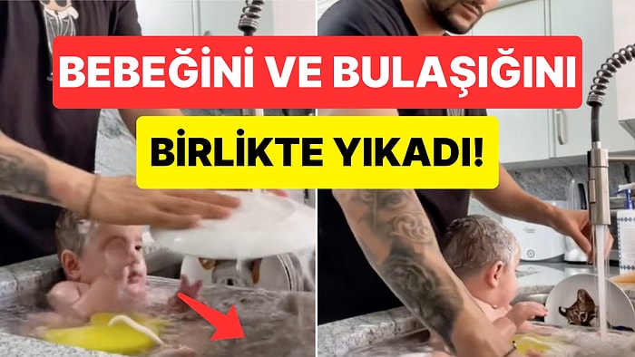 Bebeğini Bulaşıklarla Birlikte Yıkayan Fenomen Sinirlerinizi Zıplatabilir!