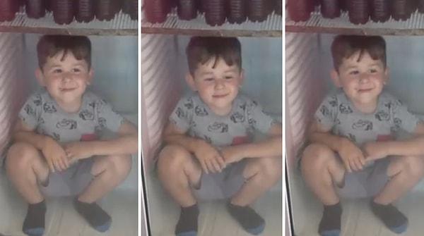 Sıcağıyla meşhur olan Adana'da bir çocuk sıcaktan bunaldığı için buzdolabına girdi.