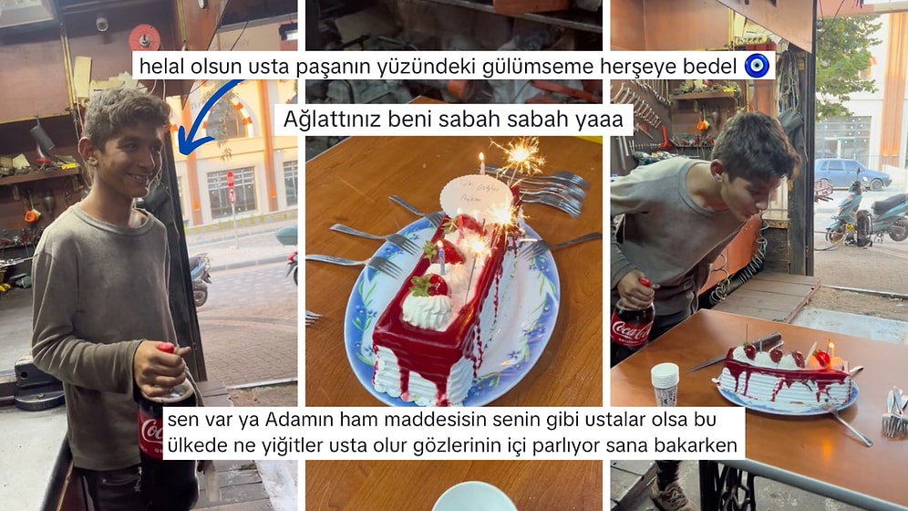 Çırağının Doğum Gününü Unutmayan Bir de Üstüne Özene Bezene Hazırlık Yapan Usta Gözlerinizi Dolduracak!