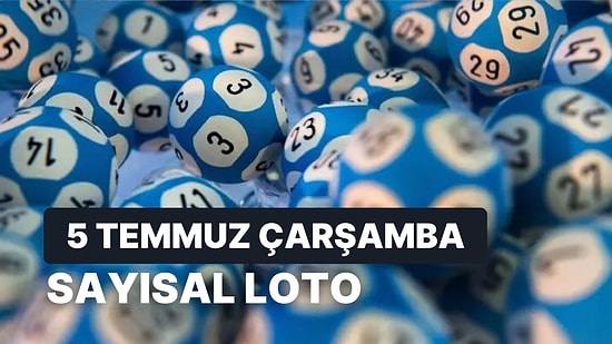 5 Temmuz Çarşamba Sayısal Loto Sonuç Ekranı: Çılgın Sayısal Loto Sonuçları ve Kazandıran Numaralar