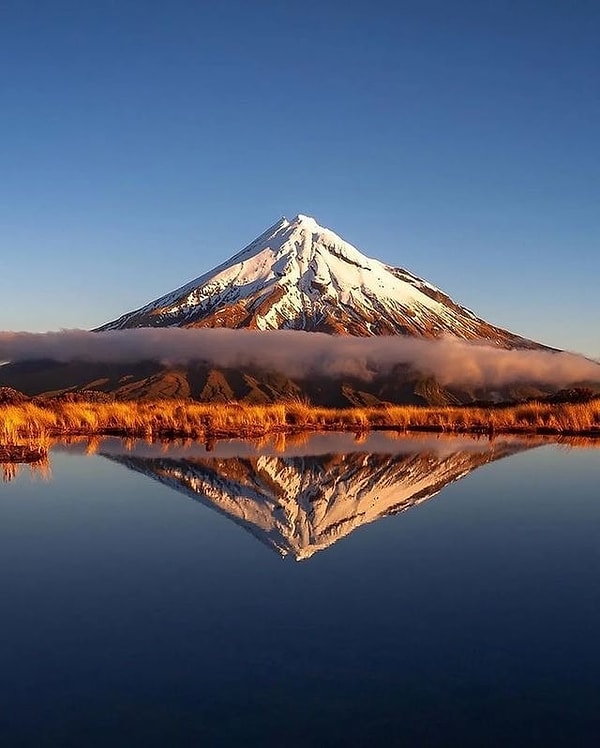 4. Yeni Zelanda'daki Taranaki Dağı'ndan nefes kesen bir kare...