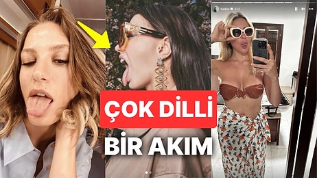 Sosyal Medyanın Ünlüler Arasındaki En Dilli Akımı: Dil Çıkarmadan Poz Veren Bizden Değildir!