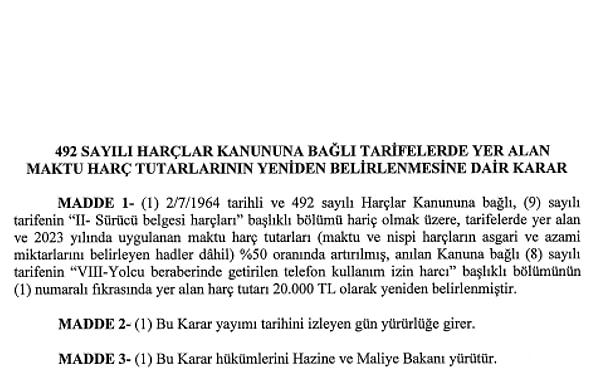 7 Temmuz tarihli Resmi Gazete'de yayımlanan ve yürürlüğe giren kanun kapsamında Türkiye'ye yurt dışından getirilen telefonların kayıt altına alınması için belirlenen miktarda rekor zam yapıldı.