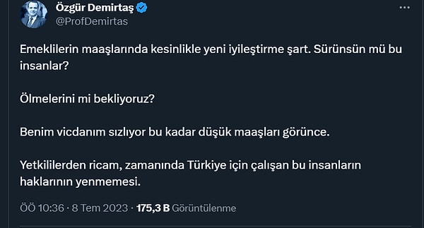 Özgür Demirtaş’ın paylaşımı 👇