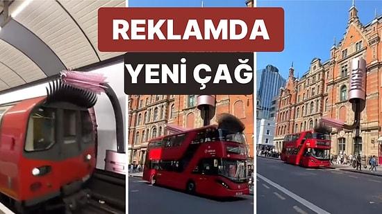 Reklamda Yeni Çağ! Çanta Otobüslerden Sonra Metro ve Otobüsün Kirpiklerini Boyayan Rimel Büyük Beğeni Topladı